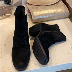 Born 8.5 black booties.  3.5 inch heel